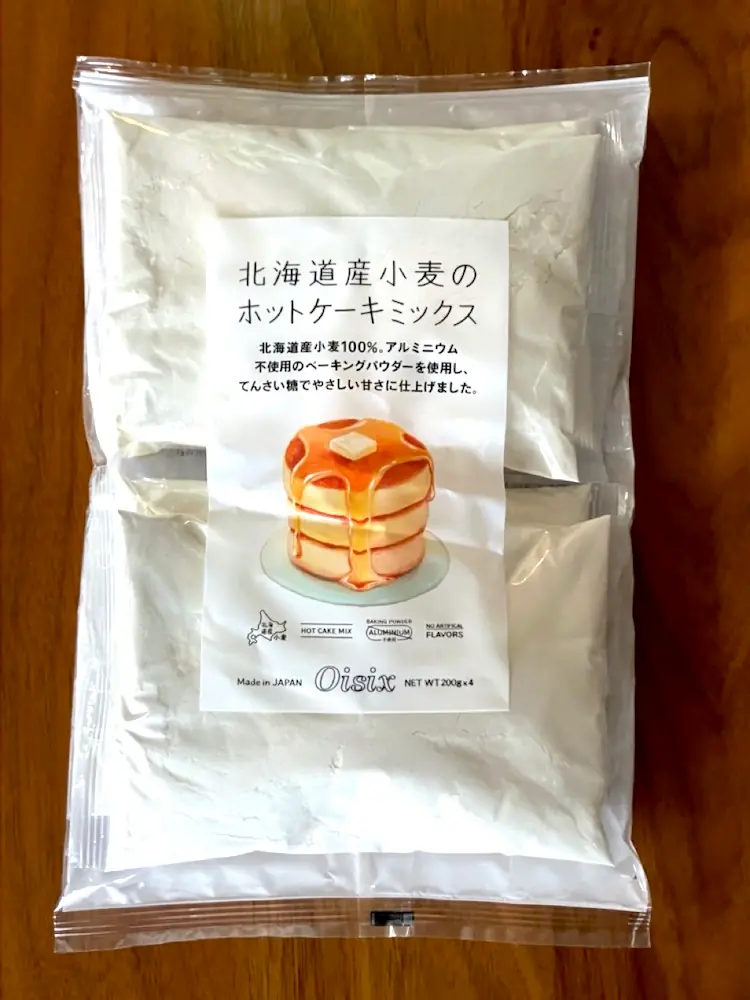 オイシックスの北海道産小麦のホットケーキミックス